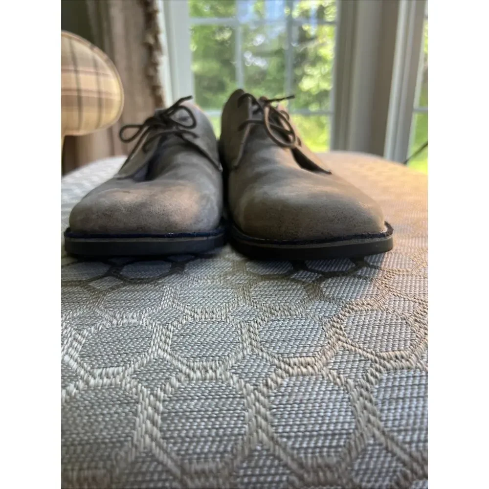 Original Penguin Waylon Beige/Taupe Distressed Suede Derby Oxford Shoes Sz 13